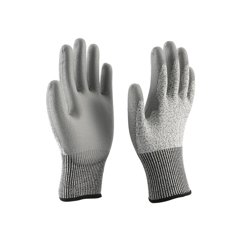 Ultra-high molecular weight polyethylene cut-resistant knitted gloves