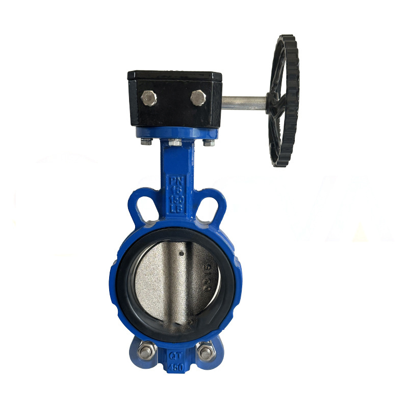 Turbine clamp butterfly valve