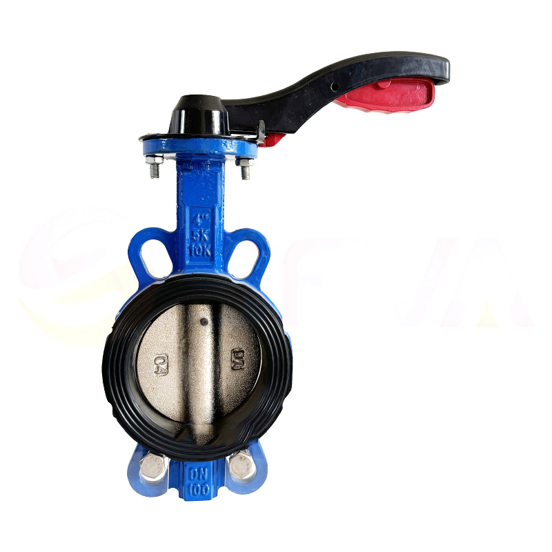 Stainless steel plate to clamp butterfly valve