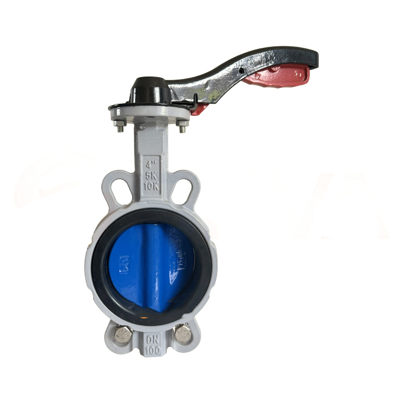 Iron plate to clamp butterfly valve