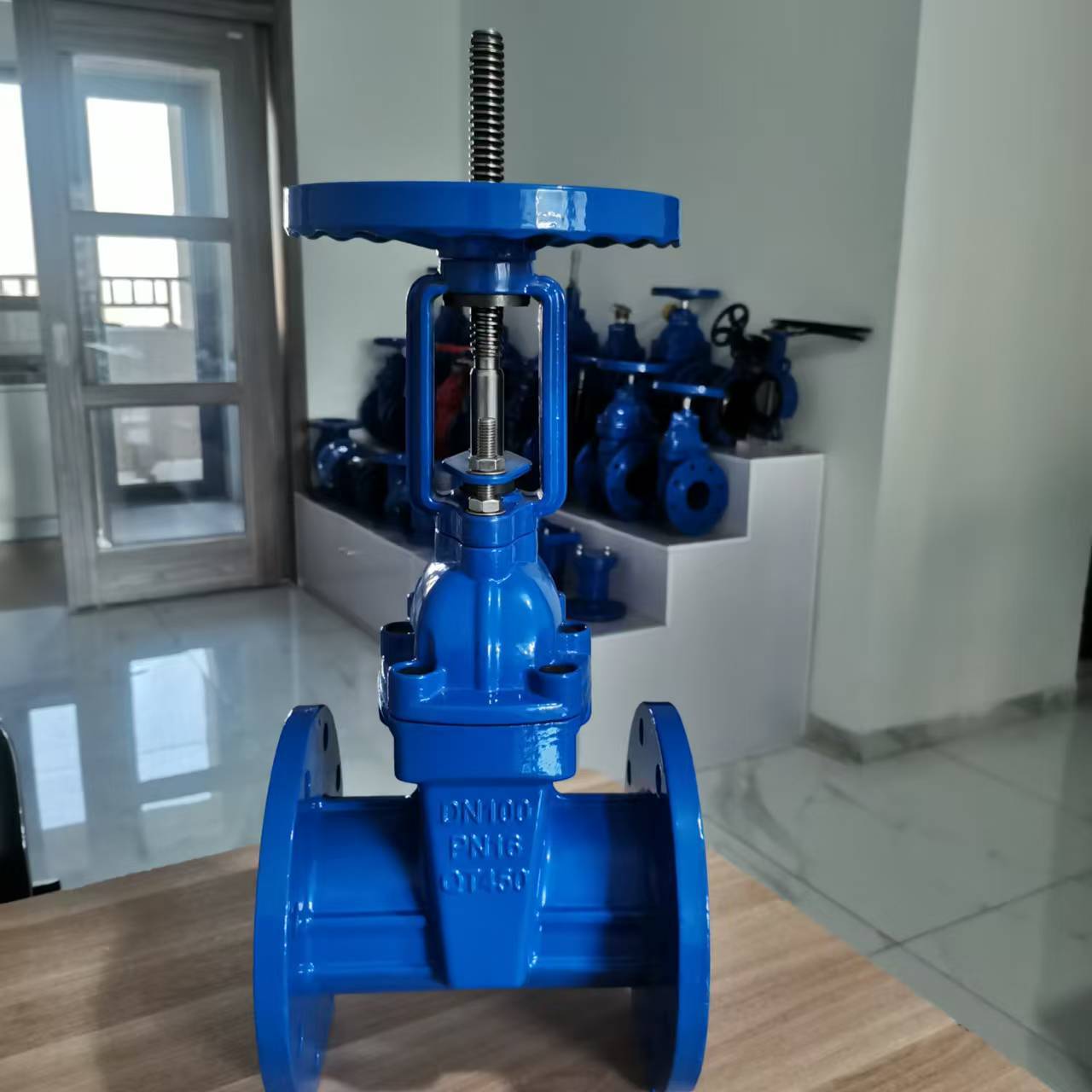Bright stem elastic seat sealing gate valve