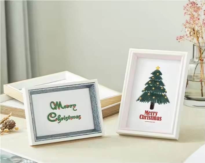 2022 New Design Customized Wholesale Iron Family Tree Photo Frame handmade home decoration photo frame Christmas tree photo