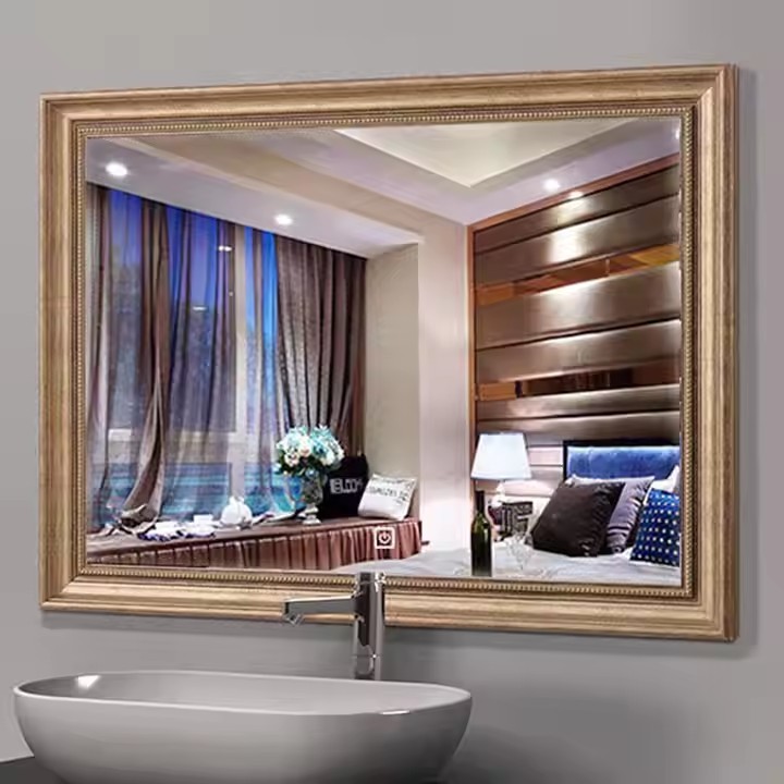 Manufacturer Fashion Wooden Frames Mirror Frame Transparent Moulding Aluminum Alloy Mirror Photo Picture Frame