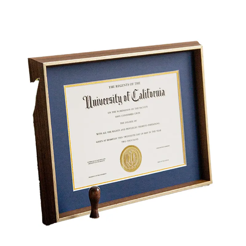 Wholesale 2024 A4 Graduation Certificate Frame Elegant Diploma Holder with Landscape and Scenery Themes