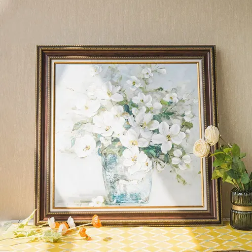 European style plastic photo frame, cross stitch oil painting frame, wedding photo hanging wall frame, customized outer frame