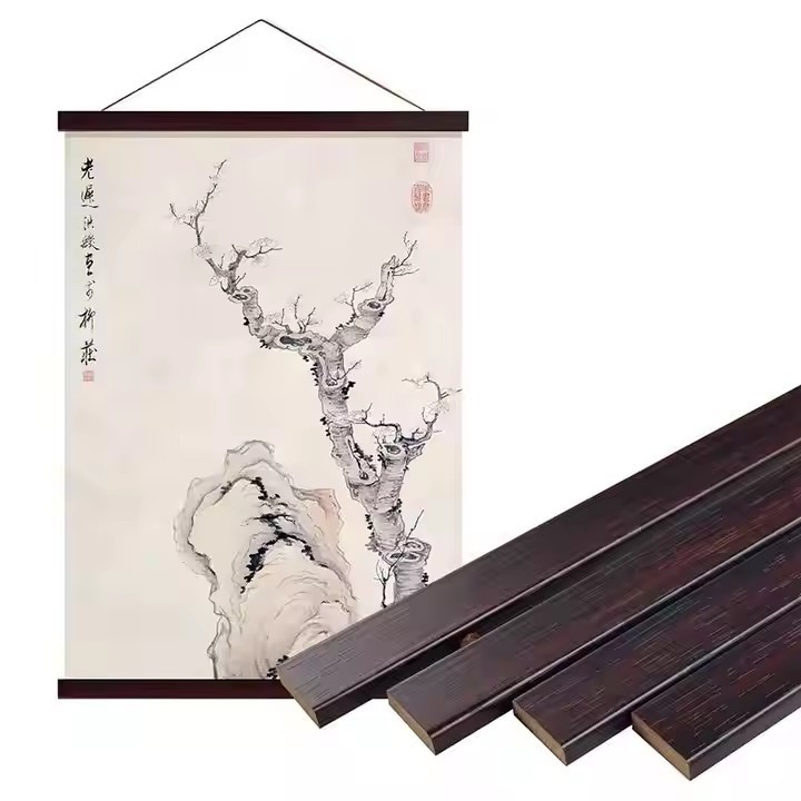 Wholesale Home Decor Wall Hanging Wallpaper Poster Display Custom Wooden Frame For Gift