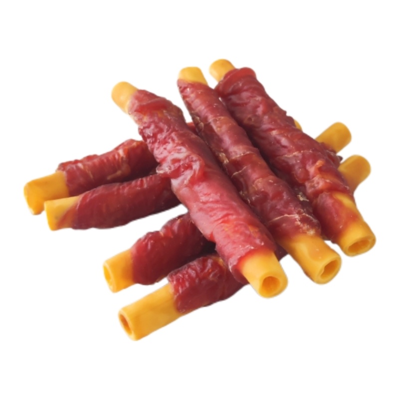 鸭肉绕红薯管