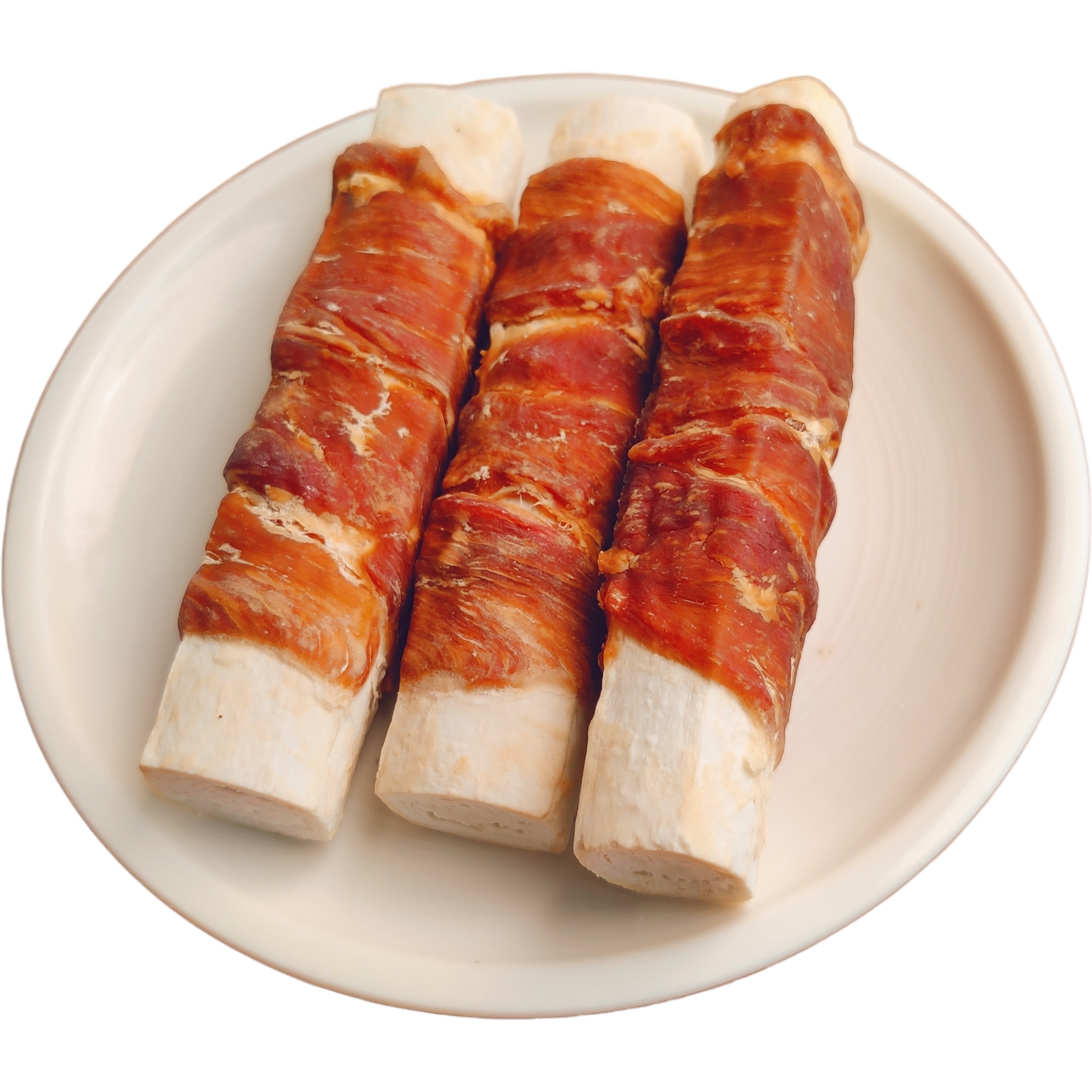鸭肉绕牛皮纤维棒4.5’