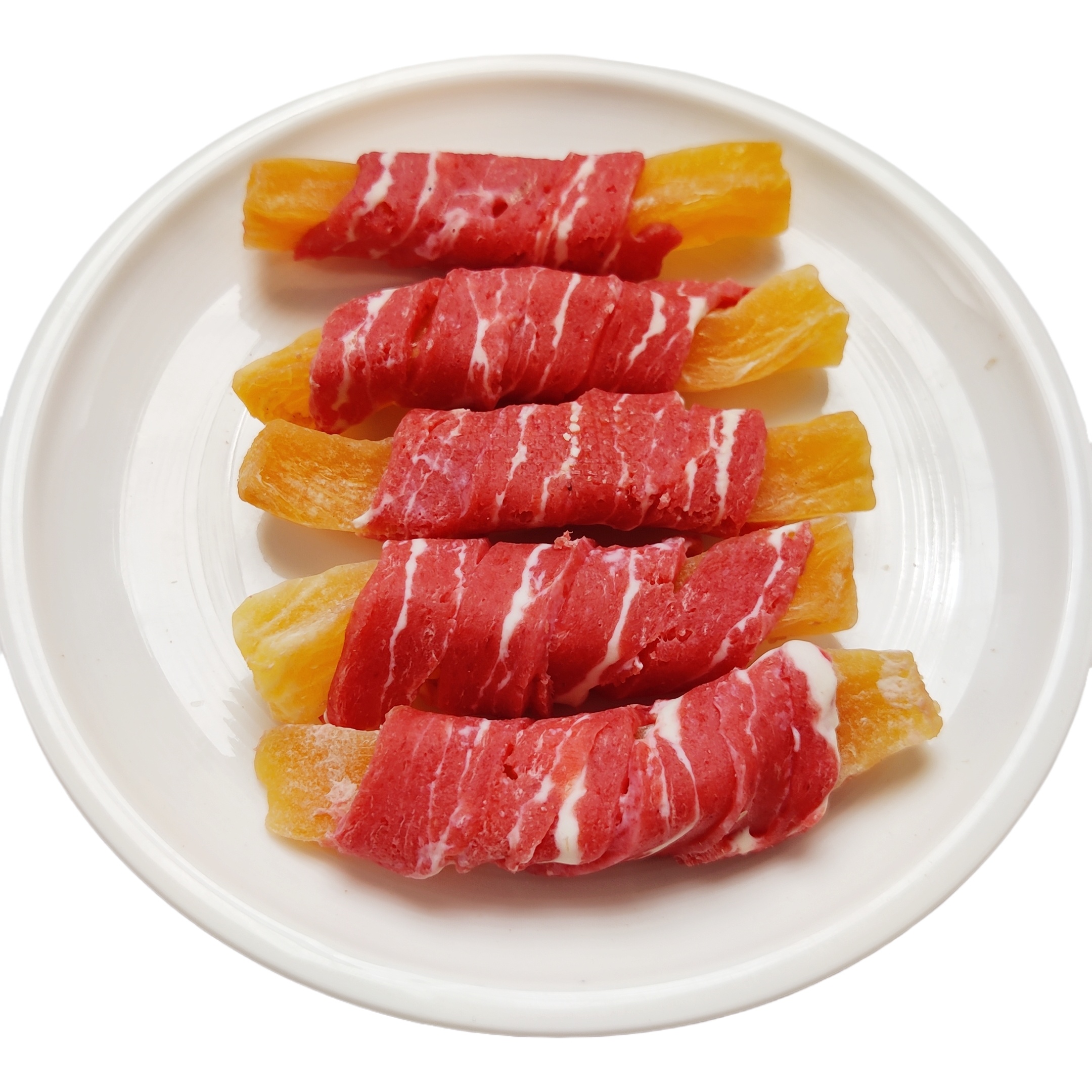 雪花鸭肉绕薯条