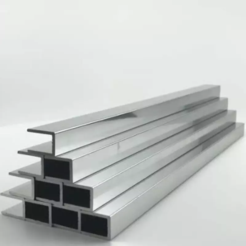 Aluminum alloy bright bathroom with dry and wet partition door, small U-shaped groove, high brightness