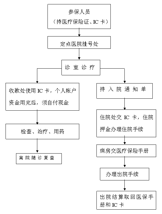 盤錦市醫(yī)療保險(xiǎn)定點(diǎn)醫(yī)院就醫(yī)示意圖