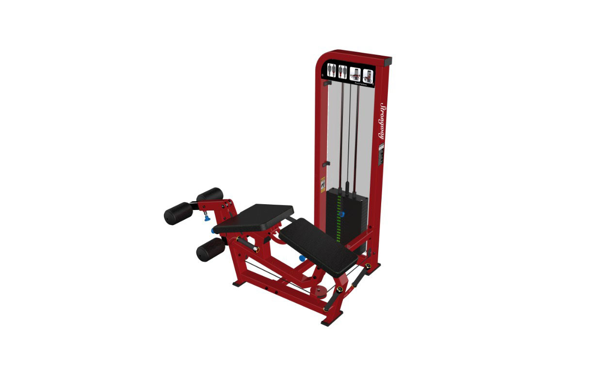 DS16A 卧式曲腿及坐式伸腿组合训练器（90kg）
