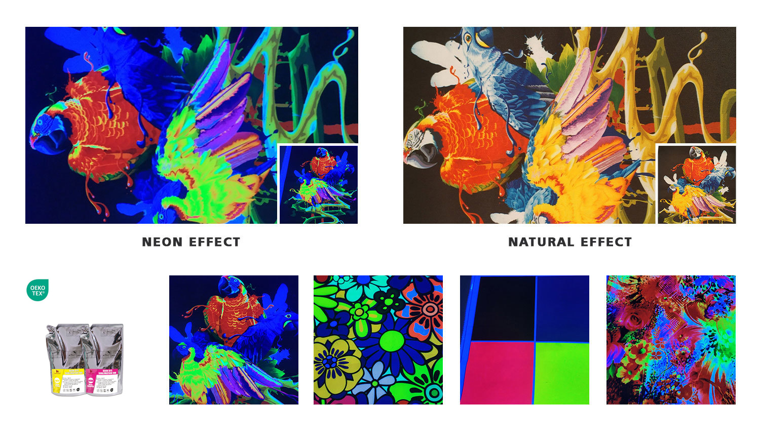 hanrun paper neon fluorescent sublimation ink application