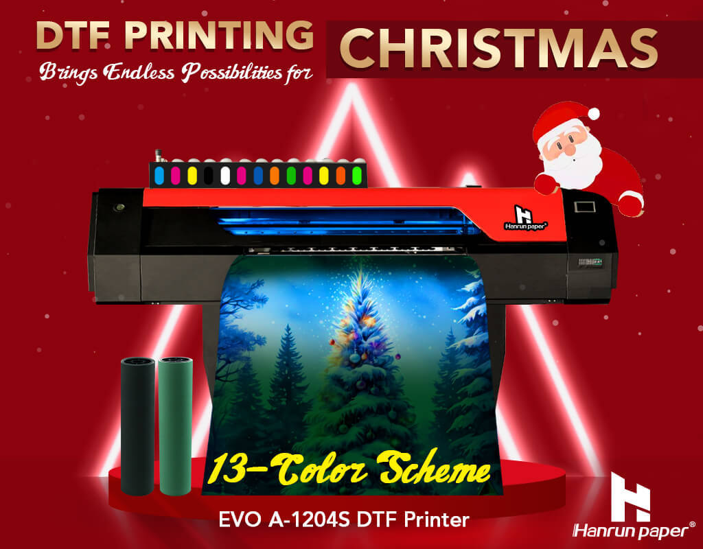 Hanrun paper DTF printing Chrismas