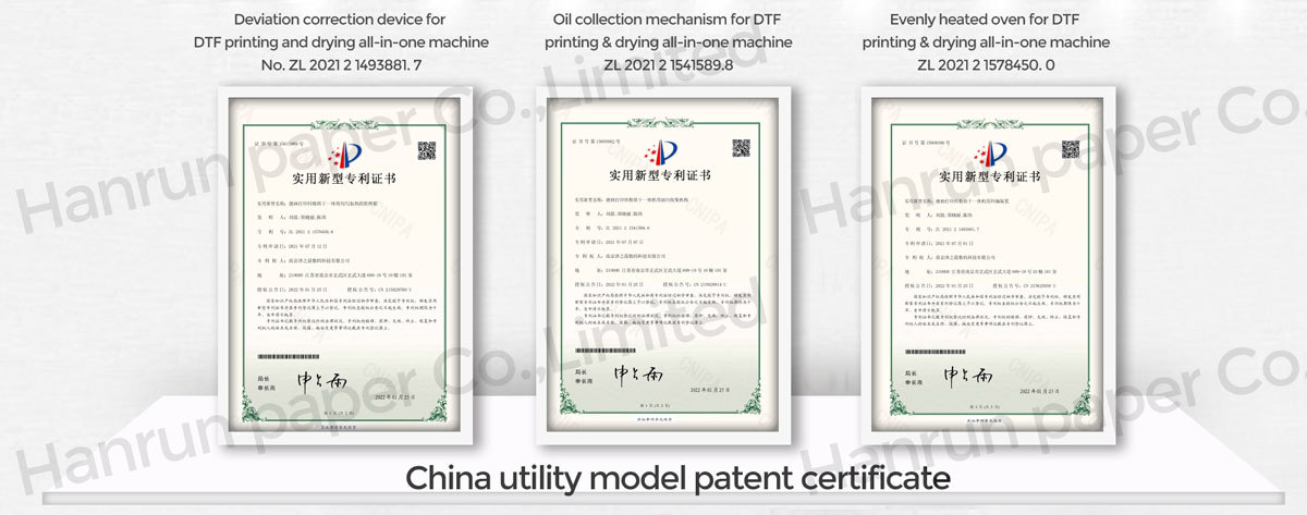 Certificato DTF Carta Hanrun