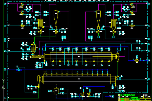 A two-stage roasting, cooling rotary kiln process and key equipment technology for a battery material