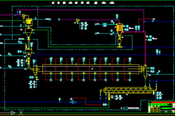 A thermal rotary kiln technology for continuous vacuum operation of a battery material.