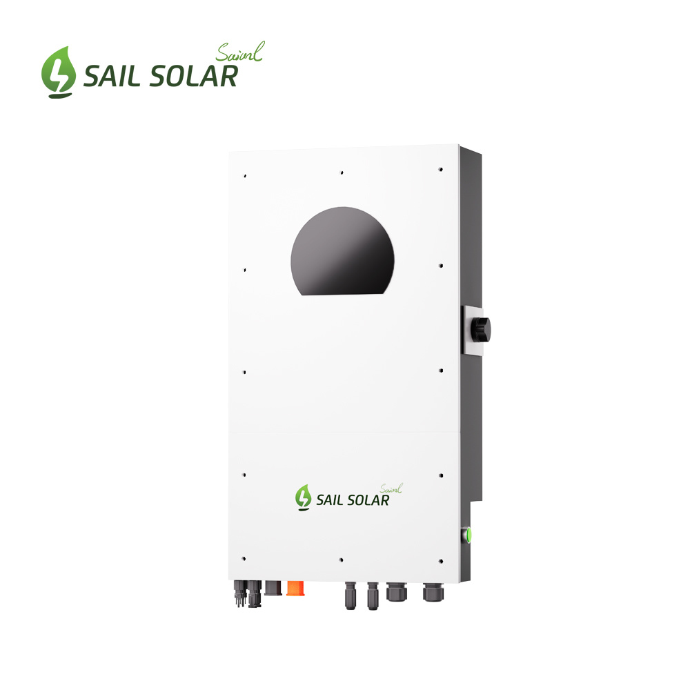 Inversor de energía solar monofásico de 220V 6Kw 48Vdc con soporte para batería de bajo voltaje y almacenamiento de energía híbrido