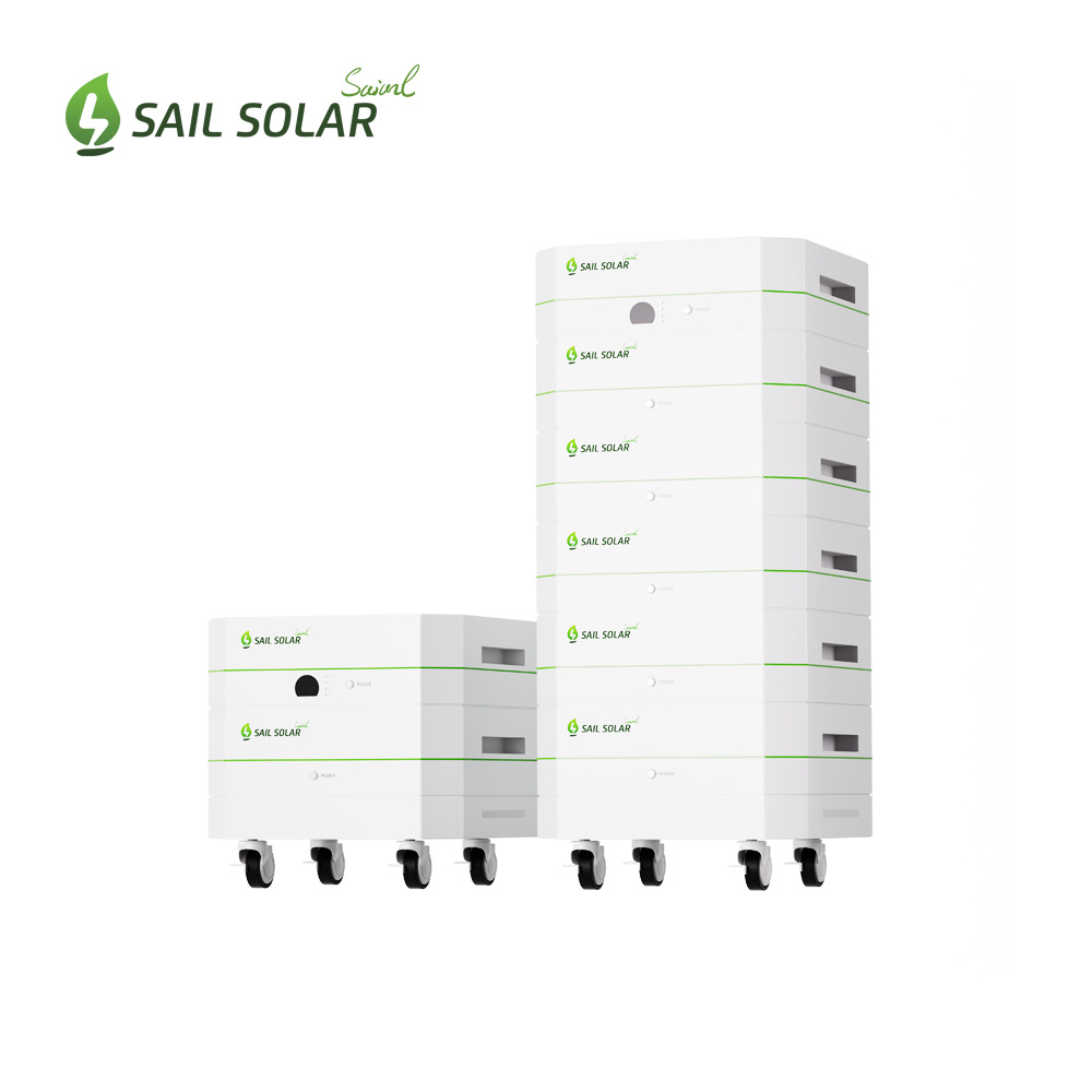 Batería apilada de baja tensión de la serie Z de Sail Solar, solución de almacenamiento de energía portátil de 5,12 V