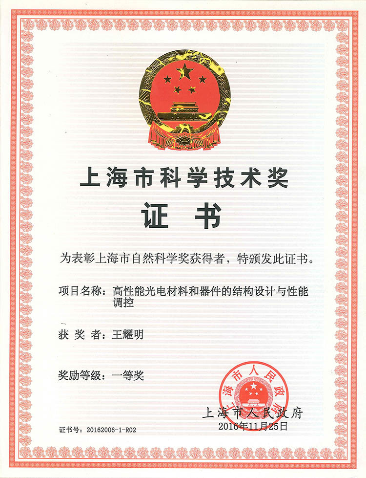 Shanghai Science and Technology Award