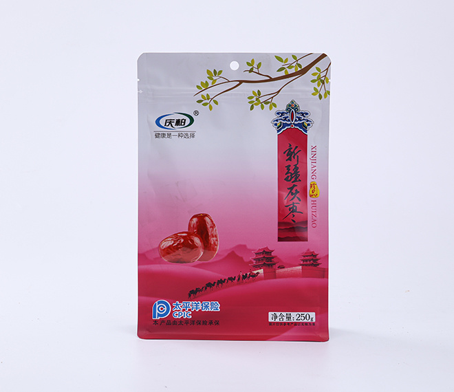 Xinjiang gray jujube self-standing bag