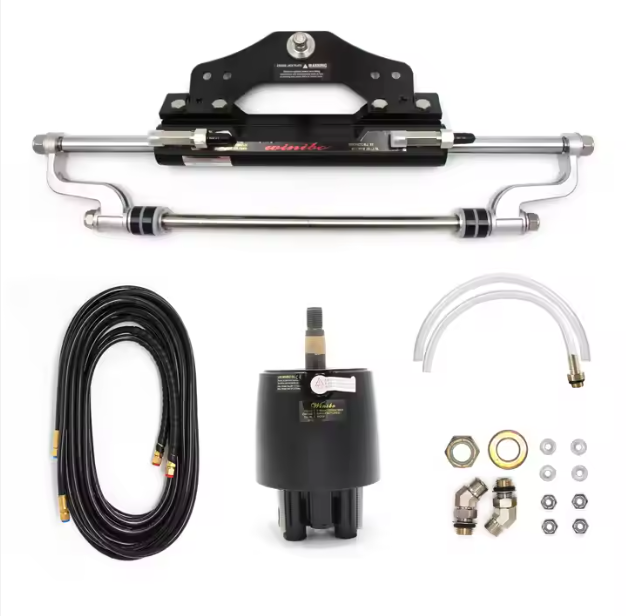 Winibo 300HP Single Cylinder Hydraulic Steering System for Outboard ZA0350 Marine Supplies