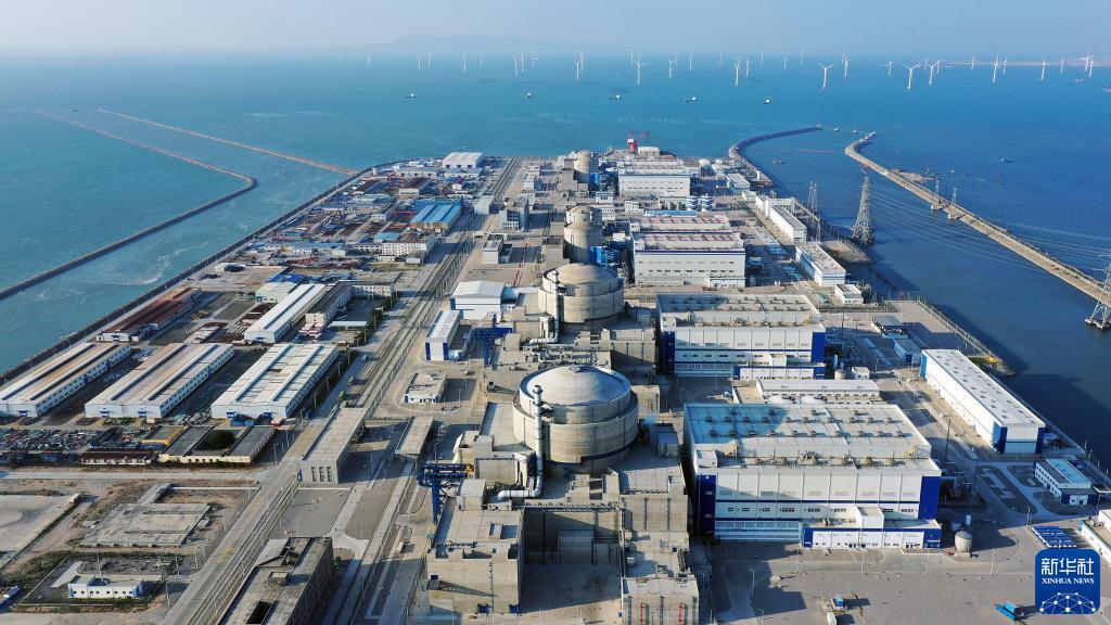 福清核電機組外景（2021年12月1日攝，無人機照片）。
