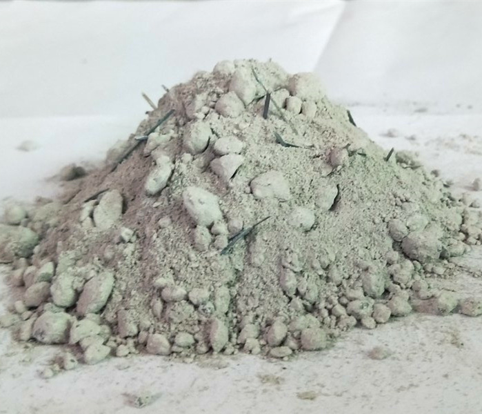 Steel fiber reinforced refractory casable