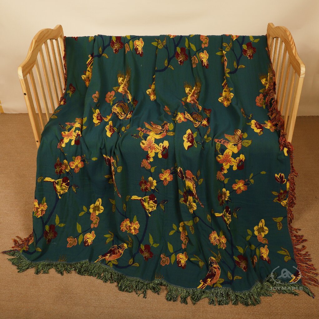 100% Cotton Towel Blanket with Fringe