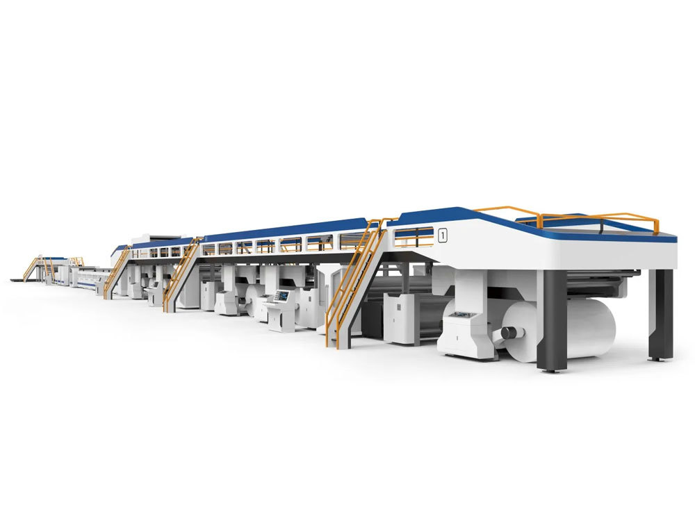 ligne de production de carton ondulé 3/5/7 plis