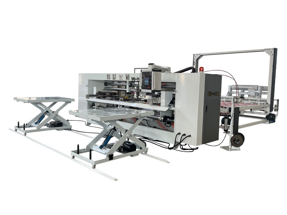 Semiauto two piece stitching machine