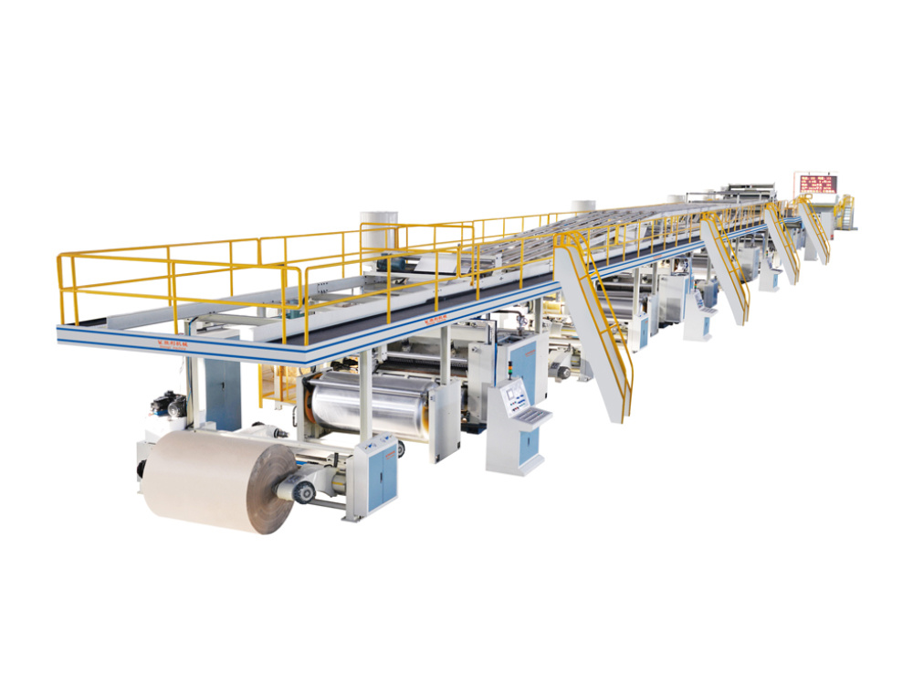 Corrugated cardboard production line