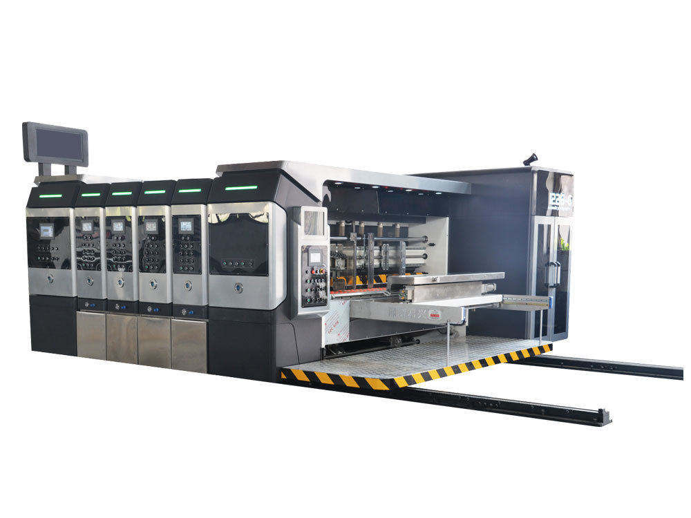 Machine de découpe à rainure avec impression à l'encre Flexo