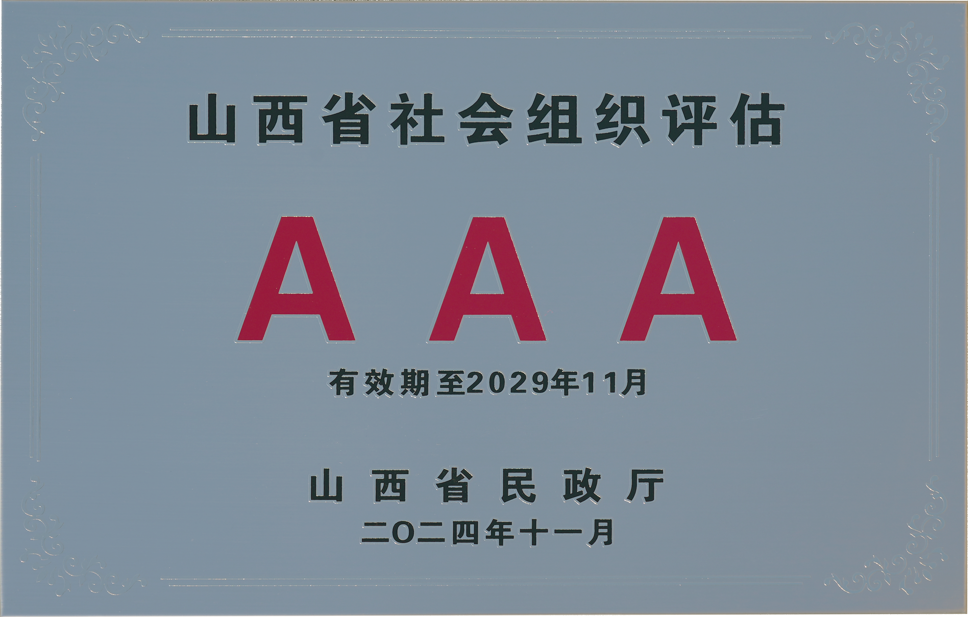 山西省社会组织评估AAA级 山西省社会组织评估AAA级