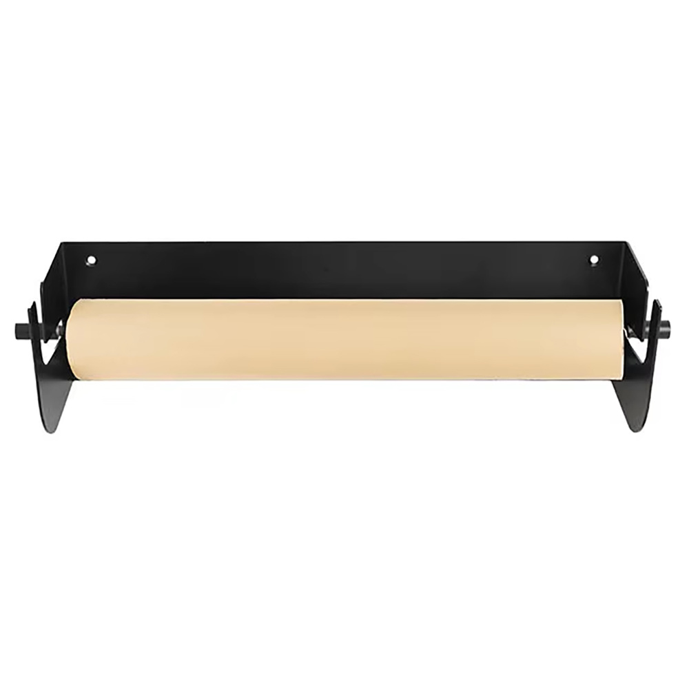 JH-Mech Wall Mounted Kraft Paper Roll Dispenser Powder Coating 24 Inch Metal Heavy Duty