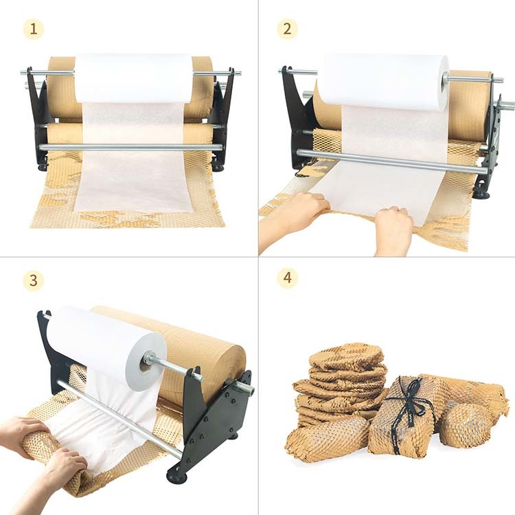 JH-Mech Honeycomb Paper Dispenser Sturdy Wrapping Paper for Moving Recyclable