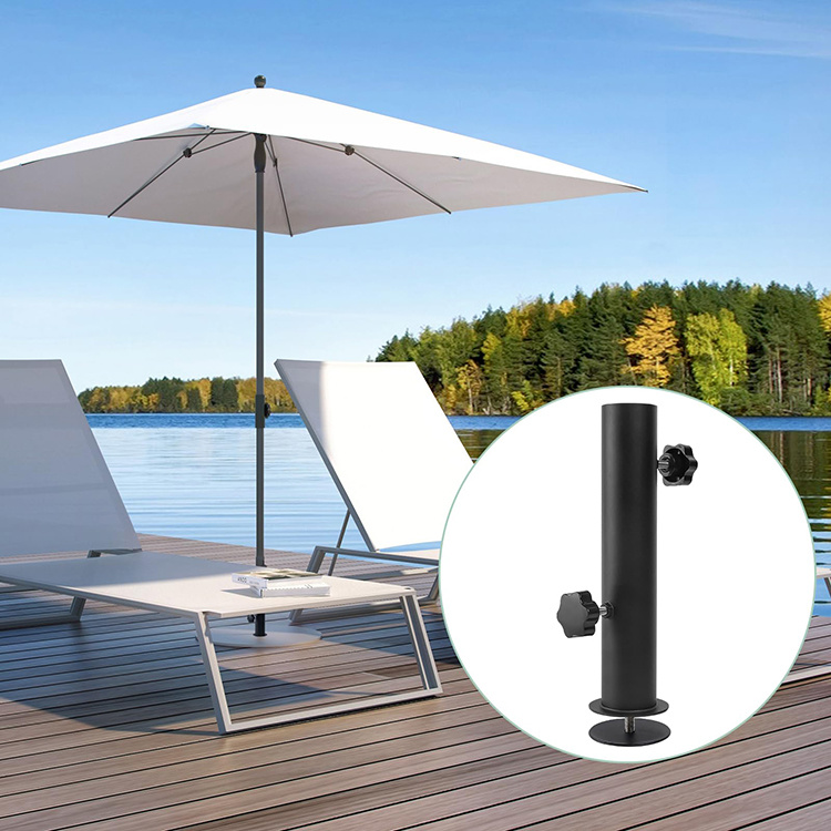 JH-Mech Inground Umbrella Base Metal Round