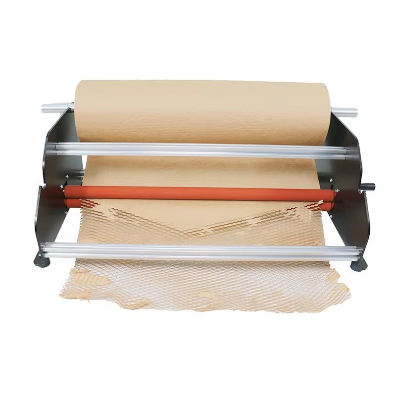 JH-Mech Easy and Safe Wall Mounted Grey Powder Coated Wrapping Honeycomb Kraft Paper Cutter