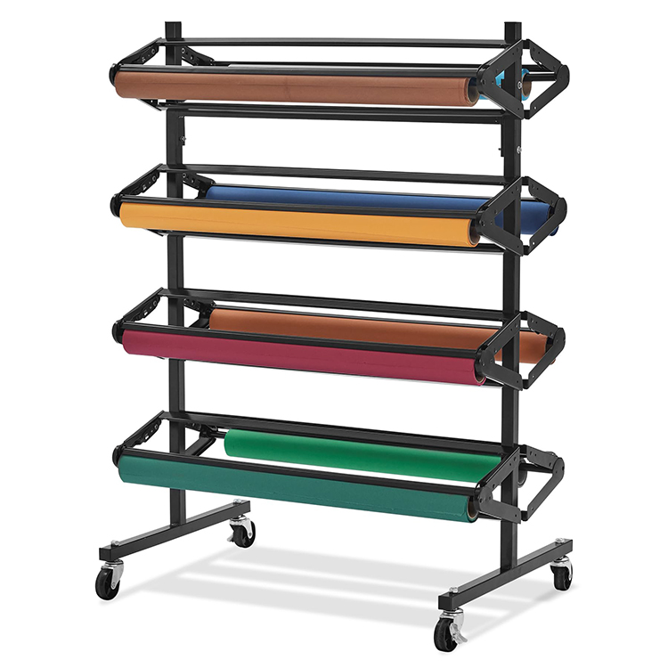 JH-Mech Paper Roll Display Rack Portable and Removable Design Vertical