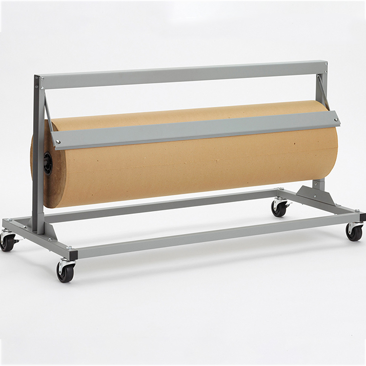 JH-Mech Paper Roll Cutter and Dispenser Steel Movable Easy Loading