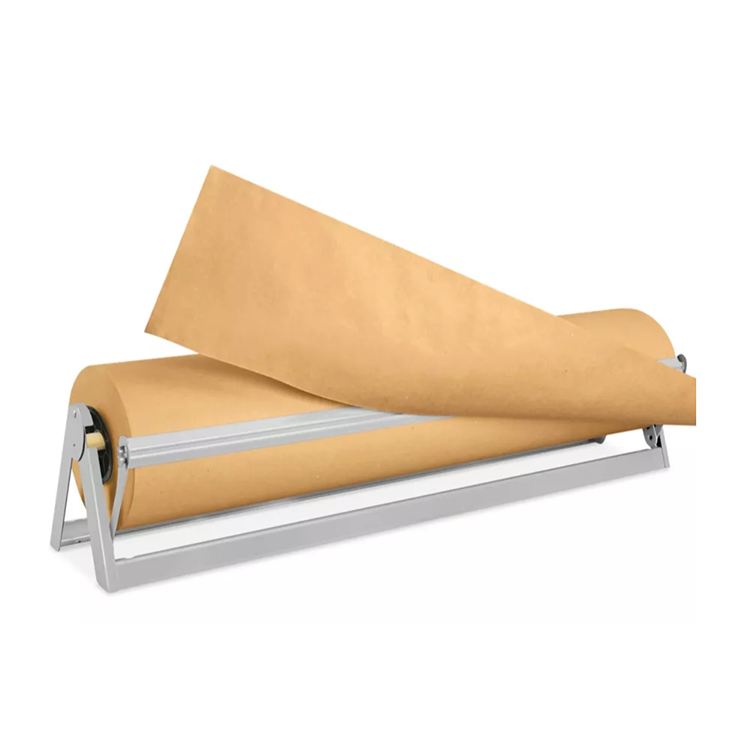 JH-Mech Paper Cutter Dispenser Steel 24" Horizontal Grey Serrated Blade