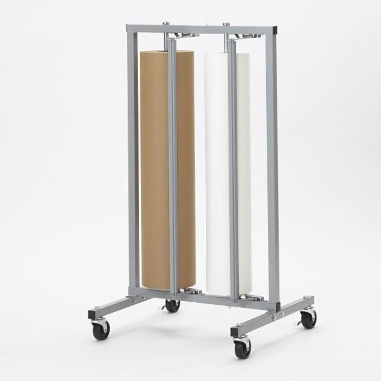 JH-Mech Paper Roll Dispenser Rack Power Coated High-Quality Steel