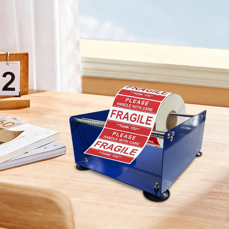 JH-Mech Label Dispenser Metal Heavy Duty Sticker Roll for Office Customized