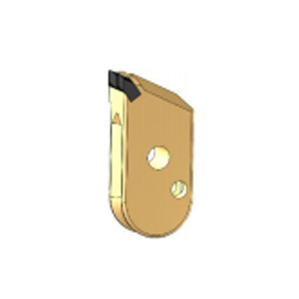 V groove right plate tooth (closed type)