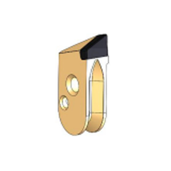 V groove left plate tooth (open type)
