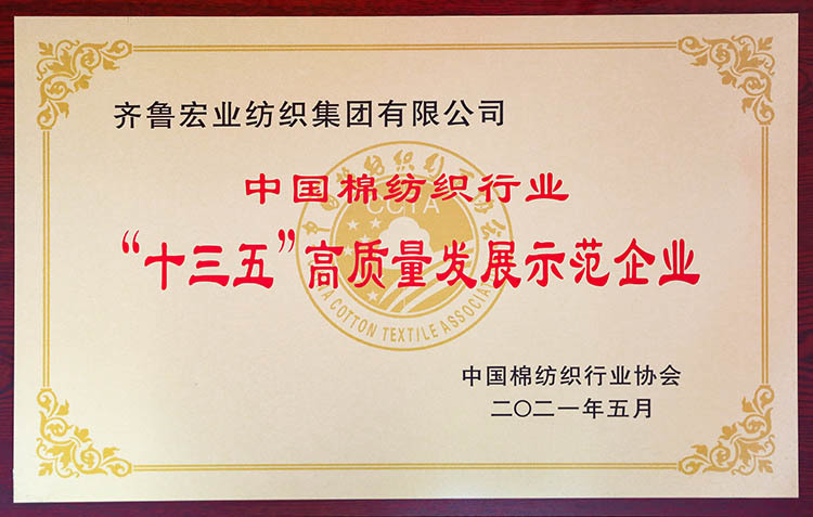 "13th Five-Year" high-quality development demonstration enterprises