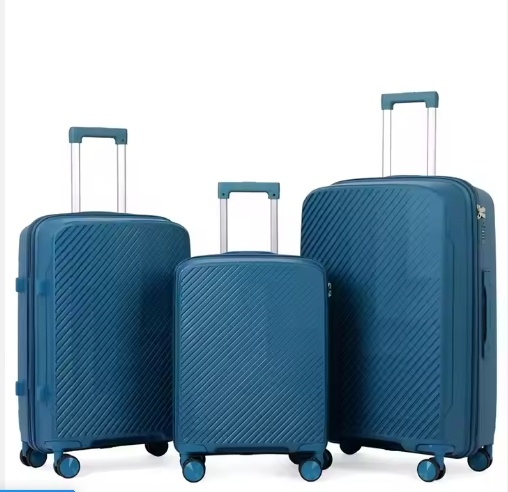fashion 3pcs pp luggage suitcase with double wheels custome logo factory wholesale outdoor trolley case fashion 3pcs pp luggage suitcase with double wheels custome logo factory wholesale outdoor trolley case