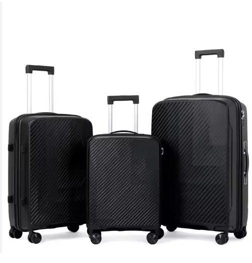 fashion 3pcs pp luggage suitcase with double wheels custome logo factory wholesale outdoor trolley case fashion 3pcs pp luggage suitcase with double wheels custome logo factory wholesale outdoor trolley case