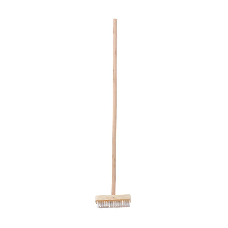 Qizheng Wooden Handle Floor Brush, 110 x 21cm, Natural Wood Color