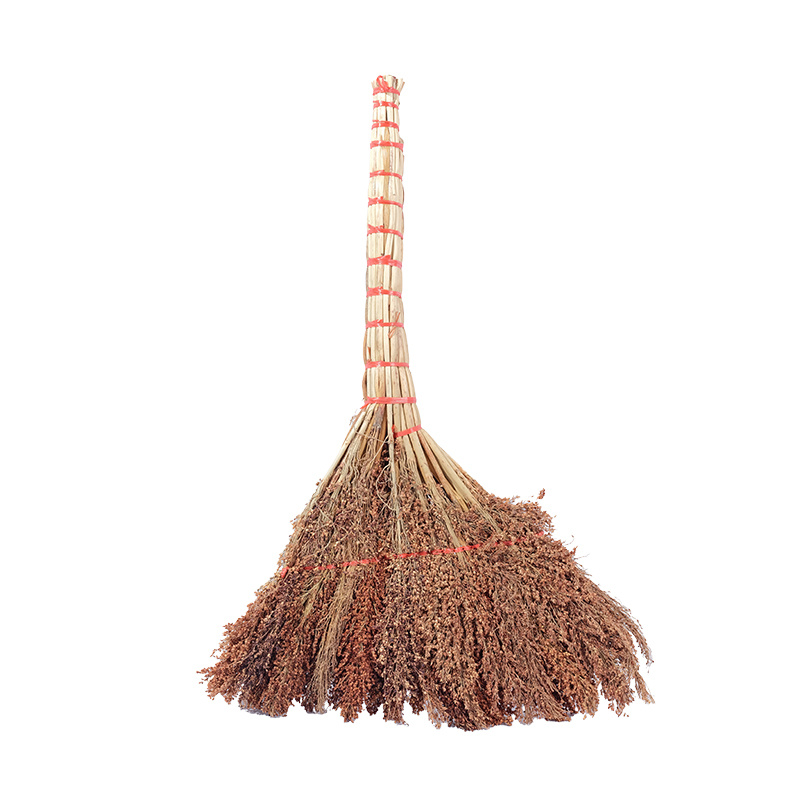 Qizheng Seeded Sorghum Broom, Approximately 80cm